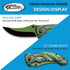 SZCO Supplies 300551-GN Green Dragon Assisted Open Liner Lock Folding Knife, 8" Length