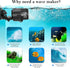 AQQA Aquarium Wave Maker, 8W/12W/20W/25W Suction Cup Double Powerhead Pump for Freshwater & Saltwater