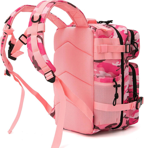 QT&QY Military Tactical Backpack - 25L/35L/45L Molle Daypack 3 Day Bug Out Bag for Hiking with Bottle Holder