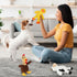 5 Pack, Prime Pets Dog Toys, Plush Dog Squeaky Toys, Assortment Value Bundle Animal Pet Toy for Small Medium Large