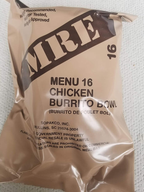 LoJo Surplus 2022 Genuine Military MRE Meals Ready to Eat with Inspection