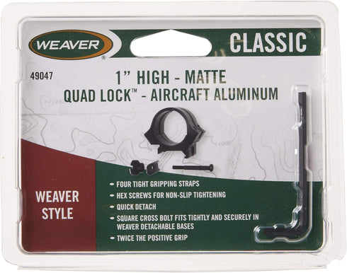 WEAVER Quad Lock 1-Inch High Detachable Rings