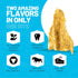 Sitka Farms Bully Dusted Cow Ears for Dogs, 20 Count - 100% Natural Premium No Hide Chews for All Dog Sizes