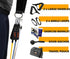 Resistance Bands Kit with Handles, 12-Piece Set with Travel Pouch for Gym Workouts, 150lbs