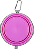 Loving Pets Bella Roma Collapsible Dog Bowls, Silicone, Foldable Bowl, Puppy Essentials, Hiking Supplies, Pink, Small