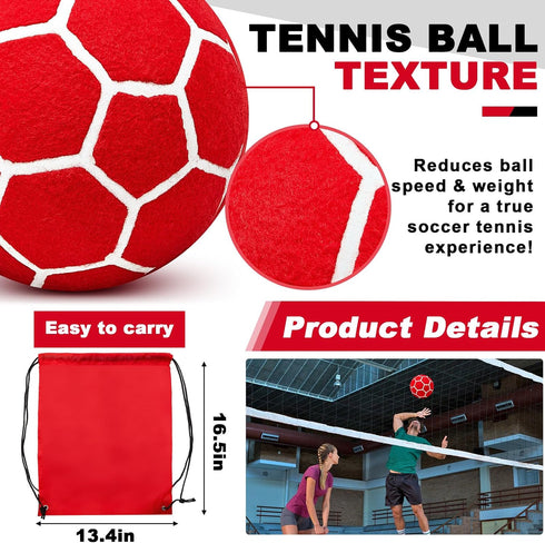 Size 5 Soccer Ball with Pump and Storage Bag, Portable Outdoor Indoor Soft Foam Ball for Soccer Game Training