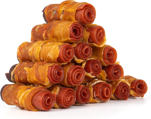 MON2SUN 5-7 Inch 15 Count 3 Inch 16 Count Triple Flavor Jerky Twist Sticks & Triple Flavor Chicken Wrapped Duck