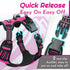 Eagloo Small Dog Harness, No Pull Service Vest with Reflective Strips and Control Handle, Adjustable and Comfortable,