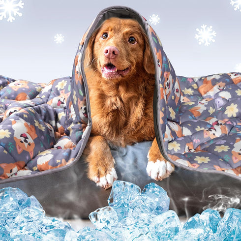 Leekalos Pet Cooling Mat, Summer Cooling Blanket for Dogs and Cats, Portable Cushion for Home & Outdoor