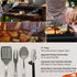 Set Set Set Set BOMKI Grilling and Camping Cooking Utensils for The Outdoors BBQ - Camping Utensil Kitchen Cookware