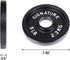 Signature Fitness Deep Dish 2-Inch Olympic Cast Iron Weight Plates - E-Coating for Durability