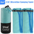 Sfee 2 Pack Microfiber Travel Towel, Quick Dry Camping Beach Towel, Super Absorbent Lightweight Sports Gym Towels