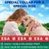 TECEUM Reflective Pet Collar – Red - ESA – XS – Extra Soft Padding – Basic Nylon Dog Collar – Quick Release Buckle – Fits Small, Medium and Large Dogs, Puppies, Cats – ESA & Service Dog Options