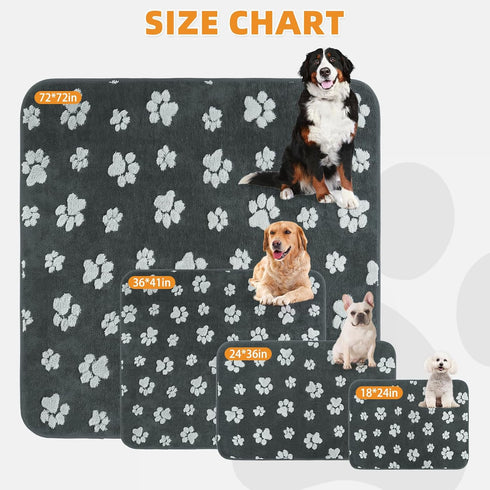 36x41in KOOLTAIL Washable & Waterproof Dog Whelping Pad for Large Dogs, Super Absorbent & Soft Warm Plush Puppy Pads