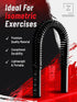 Zenooze Power Twister Flex Bar - Ultimate Upper Body Exercise Equipment for Strengthening Chest, Shoulders, Biceps,