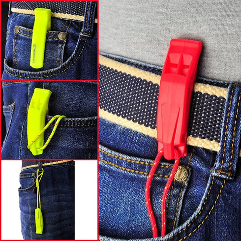 HEIMDALL Emergency Whistle with Lanyard for Safety, Boating, Camping, Hiking, Hunting, Survival Signaling