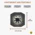 Sun Company Slip-On Wrist Compass, Easy-to-Read for Watch Band or Paracord