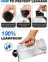 VENNERLI Portable Large Plastic Water Bottle, BPA-free Half Gallon Reusable 2 Liter Jug for Outdoor Hiking