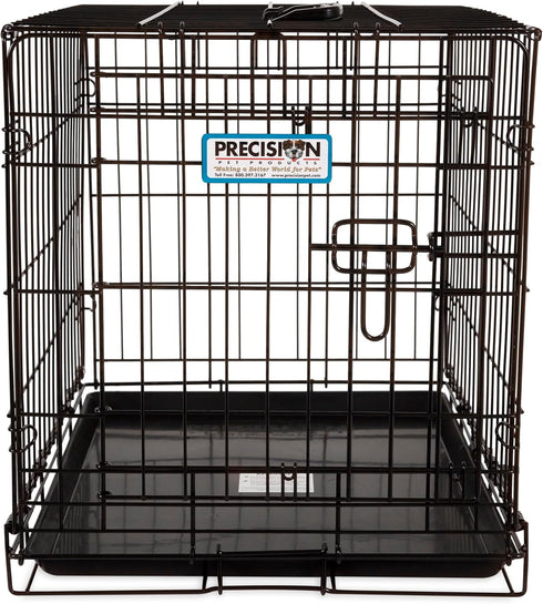 Precision Pet Products One Door Provalue Wire Dog Crate, 24 Inch, For Pets 15-30 lbs, 5-Point Locking System