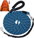 Long Dog Leash with Reflective Threads, Heavy Duty Bungee Training Leash for Small Medium Large Breed Dogs (15FT 20FT