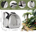 Backpack Set,Lizard Backpack Backpack, Bearded Dragon Travel with Harness and Leash Travel Carrier,Space Capsule Clear