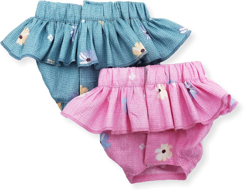 Pack of 4 Dog Female Diapers Sanitary Pants and Skirts Cotton for Small Pet Cat (S: Waist: 10" - 13").