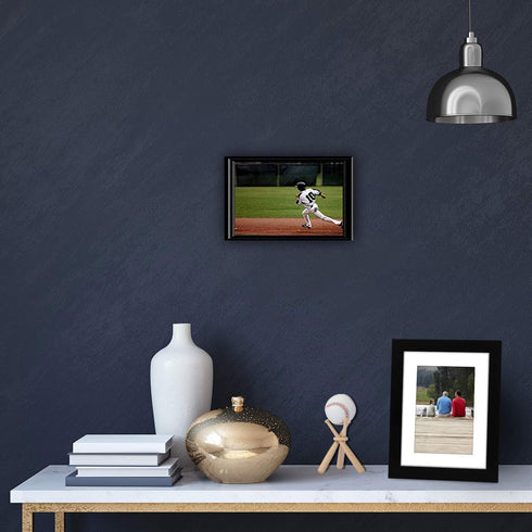 Wooden Baseball Softball Stand Display, Consists of 3 Mini Baseball Bats and 1 Wooden Circle