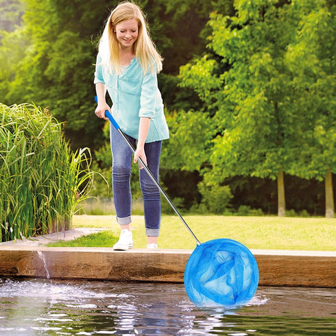 Generic Swimming Pool Fishing Net, Pool Skimmer Net with Stainless Steel Telescopic Pole,