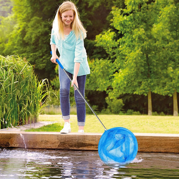 Generic Swimming Pool Fishing Net, Pool Skimmer Net with Stainless Steel Telescopic Pole,