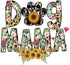 Dog Mama 5 Inch Waterproof Decal Sticker Wall Mom Mother Window Sunflower Love Pet Paw Dog Cat Family Bird Pets Pig Rabbit Lover Animal American Granddog Trainer CS1421-2PK by Generic