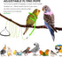 Shappy 4 Pieces Pet Parrot Bird Harness Leash, Adjustable Bird Flying Harness Traction Rope for Outdoor Training