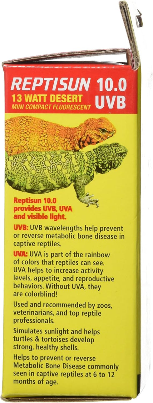 Zoo Med Reptisun 10.0 UVB Mini Compact Fluorescent, 13 Watt