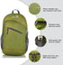 Outlander Packable Lightweight Travel Hiking Backpack Daypack, Green