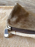 Replacement Beige Coral Fleece Micro Plush MicroSuede External Zippered Duvet Cover, 51''x33'', Fits (47"x29"x4") Dog