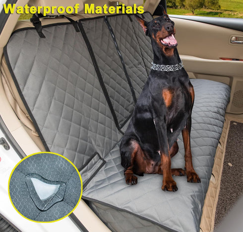 YOVEEKLE Dog Car Seat Cover, Deluxe Waterproof Pet Back Carseat Protector for Cars, SUVs, Trucks, Nonslip and Easy
