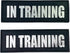 Albcorp Reflective In Training Patches with Hook Backing for Service Animal Vests, Large (6 X 2) Inch