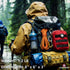 Tactical MOLLE Medical First Aid Kit Pouch - Carlebben EMT Utility Pouch (Red, with Supplies)