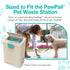 1 200 PawPail Scented Dog Poop Bags Refill with Carbon Filter - Roll of Standard Size Dog Waste Bags with Poop Filter