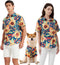 Dog Shirt Hawaiian | Pet Summer T-Shirts with Floral Design, Cool Clothes for Dogs, Sold Separately