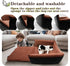 2 1 35 lbs,Adjustable Dog Car Seat Bed in for Small/Medium Dogs up to Safety Leashes,Memory Foam with Soft Fabric Pets