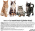 360 3EA MIND UP Cat Toothbrush with Cylinder Head, Brush Design for Cat Teeth Cleaning, Pet Toothbrush
