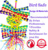 Bonka Bird Toys 1730 Foraging Heart Medium, 9” x 6” - For Conures, Cockatiels, Parakeets, and Similar Breeds