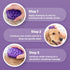 Pet Bath & Massage Brush - Grooming Comb for Shampooing & Massaging Dogs, Cats, Small Animals, No Handle