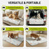 Dogs,2 Pack 24" 18", Washable Pee Pads for Super Absorbent Reusable Puppy Training Pads Leak-Proof & Non-Slip,for Potty