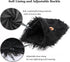 Onmygogo Lion Mane Wig for Dogs with Ears, Funny Pet Costumes for Halloween Christmas, Size L, Black