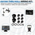 Through Hull Wiring Kit for Kayaks, Kayak Wiring Kit for Device Battery, Fish Finders, Motors, Lighting Kits Kayak