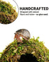 ORBIDYN 2PCS 43.52.2in 1.6in Hermit Crab Accessories Climbing Toys & Habitat Domes, Natural-Look Shelter Cave, Hermit