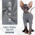 DENTRUN Pullover Shirt for Sphynx Hairless Cats, Breathable Turtleneck Sweater, Adorable Cat's Clothes Vest Pajamas