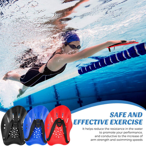 Skylety 3 Pairs Swim Paddle Hand, Adjustable Diving Training Paddle for Men Women Children
