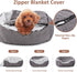 MIXJOY Dog Beds for Large Medium Small Dogs, Rectangle Cave Hooded Blanket Puppy Bed, Luxury Orthopedic Cat Bed (25